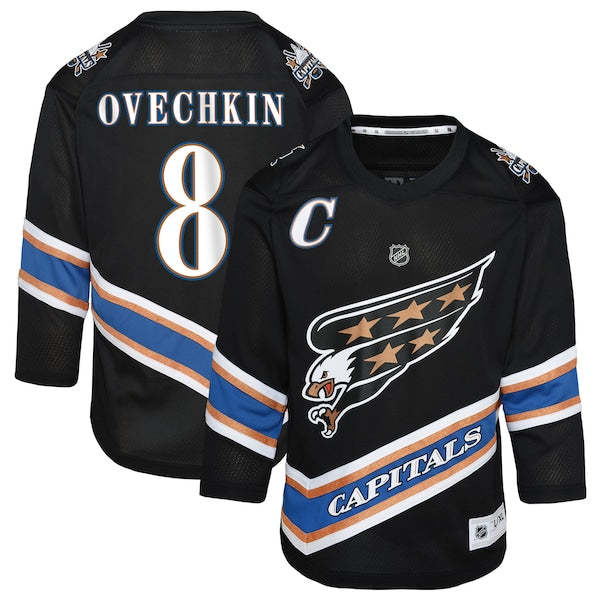 Alexander Ovechkin Washington Capitals Preschool 50th Anniversary Replica Jersey - Black