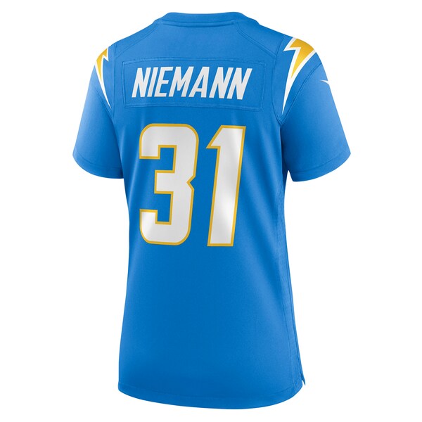 Nick Niemann Los Angeles Chargers Nike Women's Game Player Jersey - Powder Blue - Image 3