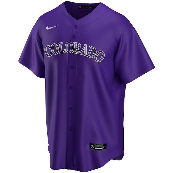 Colorado Rockies Nike Youth Alternate Replica Team Jersey - Purple - Image 2
