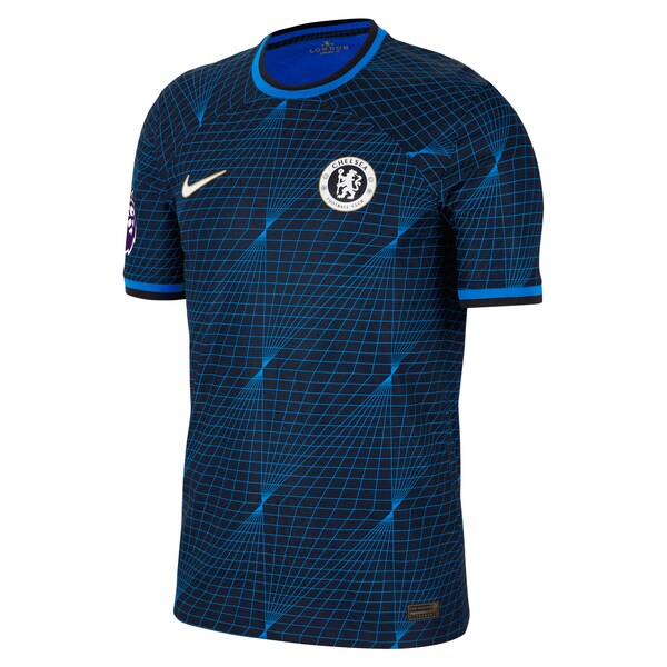 Enzo Fern¨¢ndez Chelsea Nike 2023/24 Away Match Authentic Player Jersey - Navy - Image 2