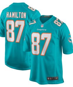 DaeSean Hamilton Miami Dolphins Nike Home Game Player Jersey - Aqua