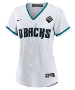 Alternative view of Corbin Carroll Arizona Diamondbacks Nike Women's 2023 World Series Replica Player Jersey - White