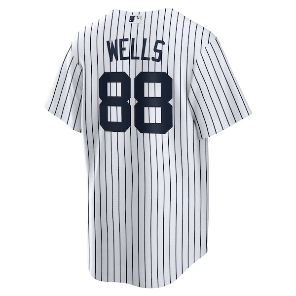 Austin Wells New York Yankees Nike Home Official Replica Player Jersey - White - Image 3