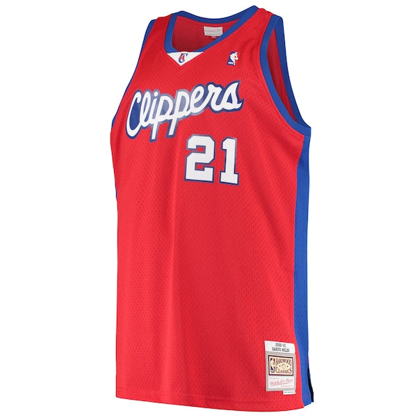 Darius Miles LA Clippers Hardwood Classics Swingman Jersey - Red - Image 2
