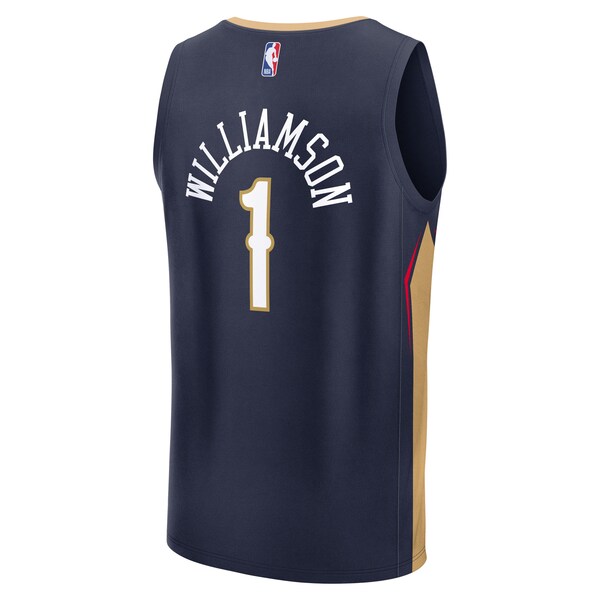 Zion Williamson New Orleans Pelicans Youth Fast Break Replica Player Jersey - Icon Edition - Navy - Image 3