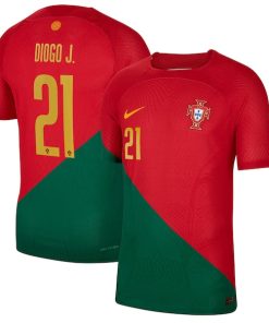 Diogo Jota Portugal National Team Nike 2022/23 Home Vapor Match Authentic Player Jersey - Red