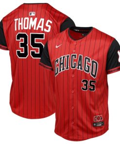 Frank Thomas Chicago White Sox Youth 2025 City Connect Limited Player Jersey - Red/Black