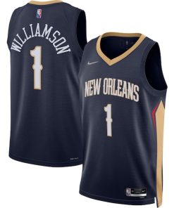 Zion Williamson New Orleans Pelicans Nike 2021/22 Diamond Swingman Jersey - Icon Edition - Navy