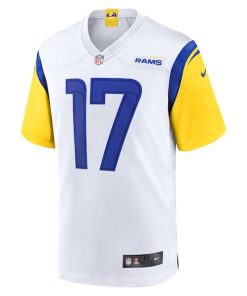 Alternative view of Puka Nacua Los Angeles Rams Nike Game Jersey - White
