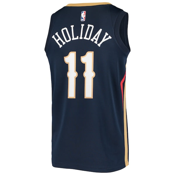 Jrue Holiday New Orleans Pelicans Nike Swingman Jersey - Navy - Image 3