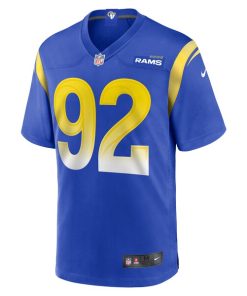 Alternative view of Anthony Goodlow Los Angeles Rams Nike Game Jersey -  Royal