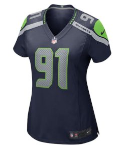 Alternative view of Bryan Mone Seattle Seahawks Nike Women's  Game Jersey - College Navy