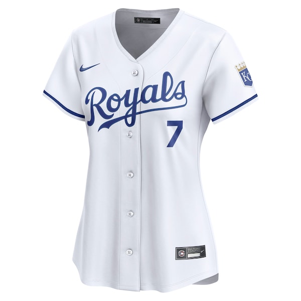 Bobby Witt Jr. Kansas City Royals Nike Women's Home Limited Player Jersey - White - Image 2