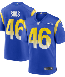 Christian Sims Los Angeles Rams Nike  Game Jersey - Royal