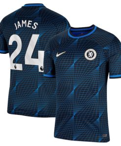 Reece James Chelsea Nike 2023/24 Away Stadium Replica Player Jersey - Navy/Blue/Mint