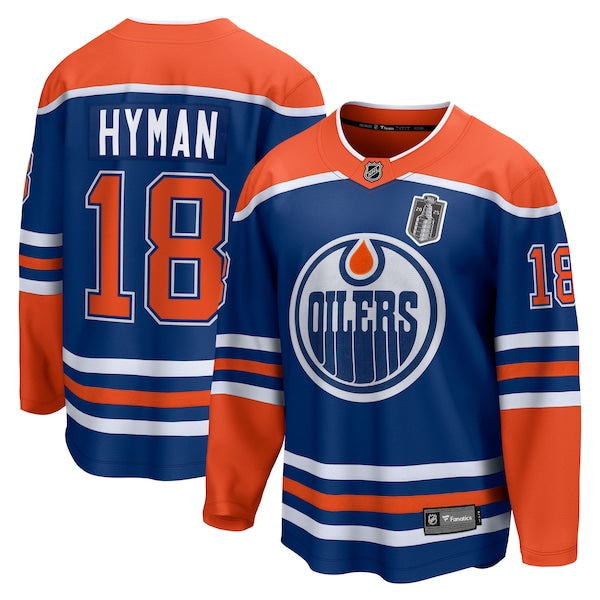 Zach Hyman Edmonton Oilers 2025 Stanley Cup Final Home Breakaway Jersey - Royal