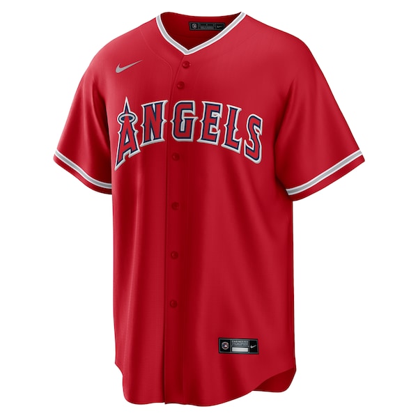 Los Angeles Angels Nike Alternate Replica Team Jersey - Red - Image 2
