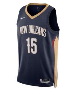 Alternative view of Jose Alvarado New Orleans Pelicans Nike Unisex Swingman Jersey - Icon Edition - Navy
