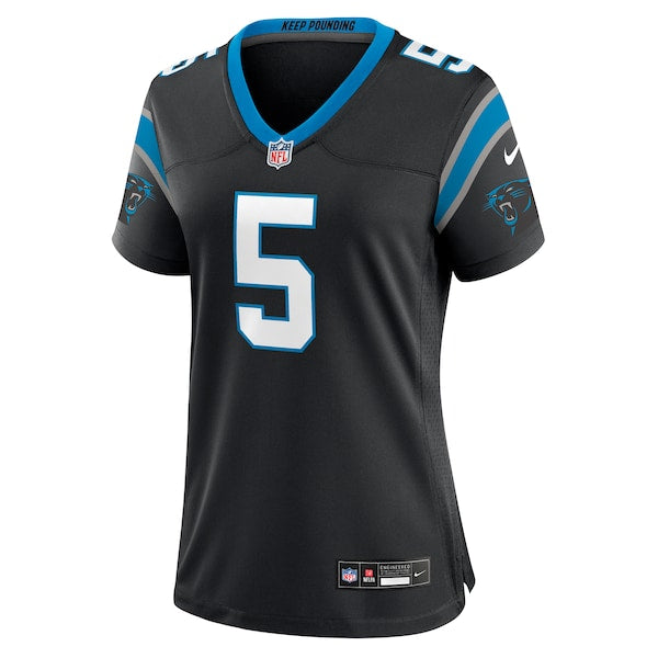 Rico Dowdle Carolina Panthers Nike Women's Team Game Jersey - Black - Image 4