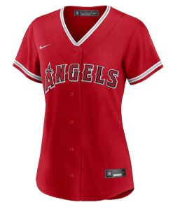 Alternative view of Los Angeles Angels Nike Women's Alternate Replica Team Jersey - Red