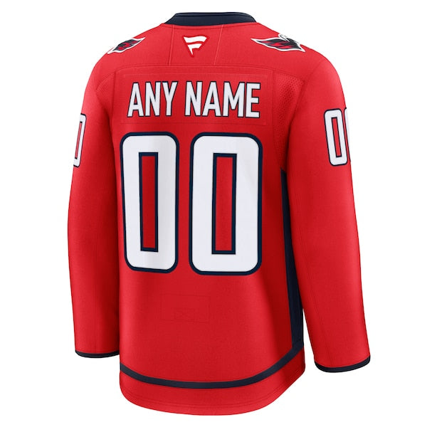 Washington Capitals Home Premium Custom Jersey - Red/White/Black - Image 5