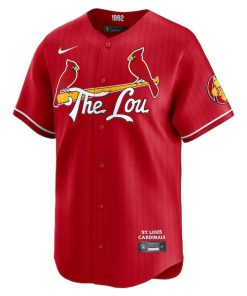 Alternative view of St. Louis Cardinals Nike 2024 City Connect Limited Jersey - Red