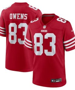 Terique Owens San Francisco 49ers Nike Team Game Jersey -  Scarlet