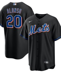 Pete Alonso New York Mets Nike 2022 Alternate Replica Player Jersey - Black