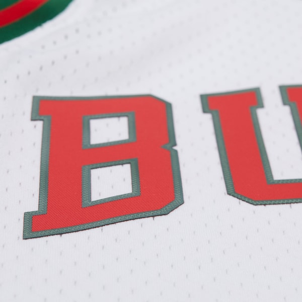 Oscar Robertson Milwaukee Bucks Hardwood Classics Swingman Jersey - White - Image 6