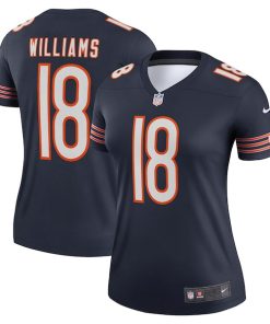Caleb Williams Chicago Bears Nike Women's Legend Player Performance Top -  Navy/Orange