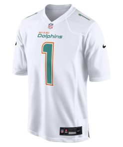 Alternative view of Tua Tagovailoa Miami Dolphins Nike Fashion Game Jersey - White