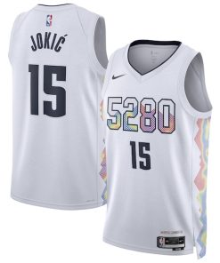 Nikola Jokic Denver Nuggets Nike Unisex 2024/25 Swingman Player Jersey - City Edition - White