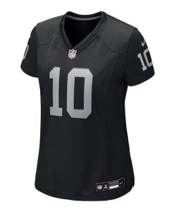Alternative view of Dont'e Thornton Jr. Las Vegas Raiders Nike Women's Team Game Jersey -  Black