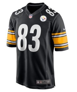 Alternative view of Connor Heyward Pittsburgh Steelers Nike Game Player Jersey - Black