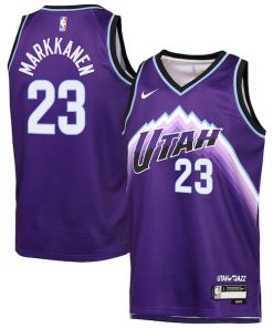 Lauri Markkanen Utah Jazz Nike Youth Icon Edition Swingman Jersey - Purple