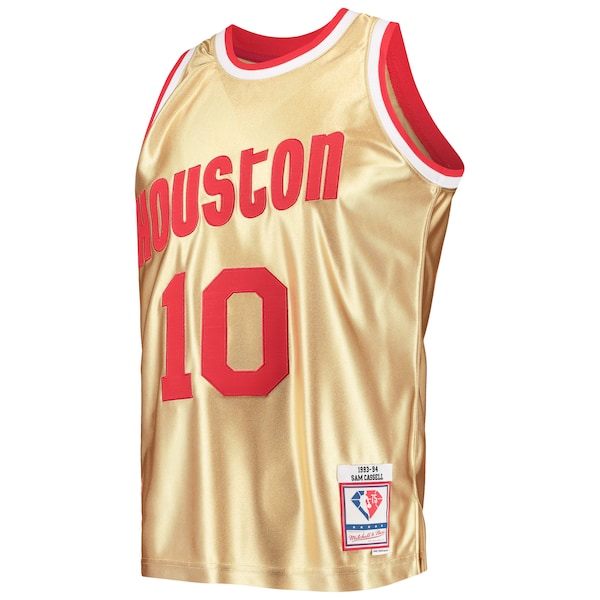 Sam Cassell Houston Rockets 75th Anniversary 1993/94 Hardwood Classics Swingman Jersey - Gold - Image 2