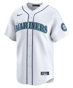 Alternative view of Cal Raleigh Seattle Mariners Nike Alternate Limited Player Jersey - White