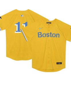 Rafael Devers Boston Red Sox Nike Preschool City Connect Limited Player Jersey - Gold
