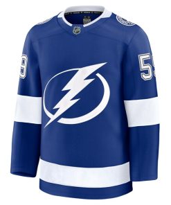 Alternative view of Jake Guentzel Tampa Bay Lightning  Home Premium Jersey - Blue