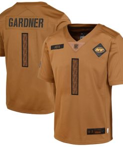 Ahmad Sauce Gardner New York Jets Nike Youth 2023 Salute To Service Limited Jersey - Brown