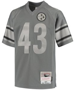Alternative view of Troy Polamalu Pittsburgh Steelers Youth 2005 Retired Player Metal Replica Jersey - Charcoal