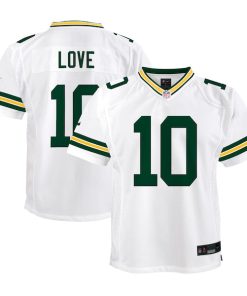 Jordan Love Green Bay Packers Nike Youth Player Game Jersey - White