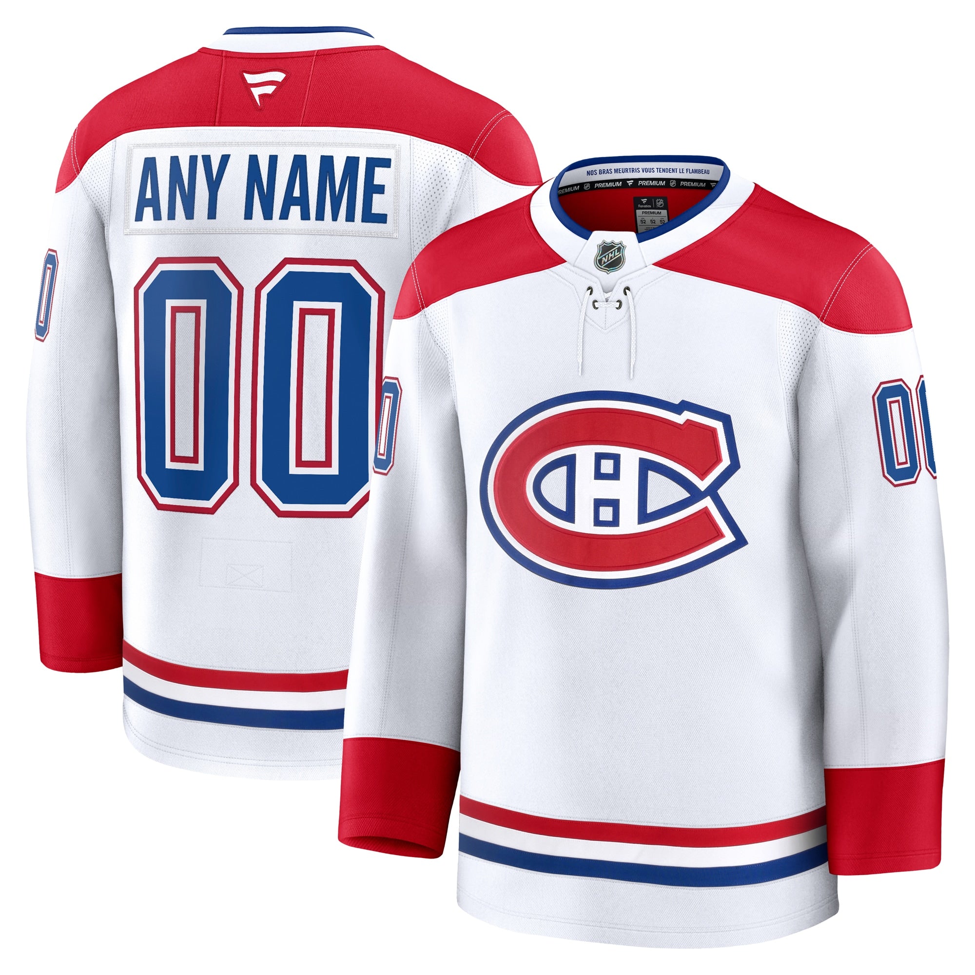 Montreal Canadiens Home Premium Custom Jersey - Red/White - Image 9