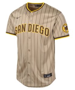 Alternative view of San Diego Padres Nike Youth Alternate Limited Jersey - Tan