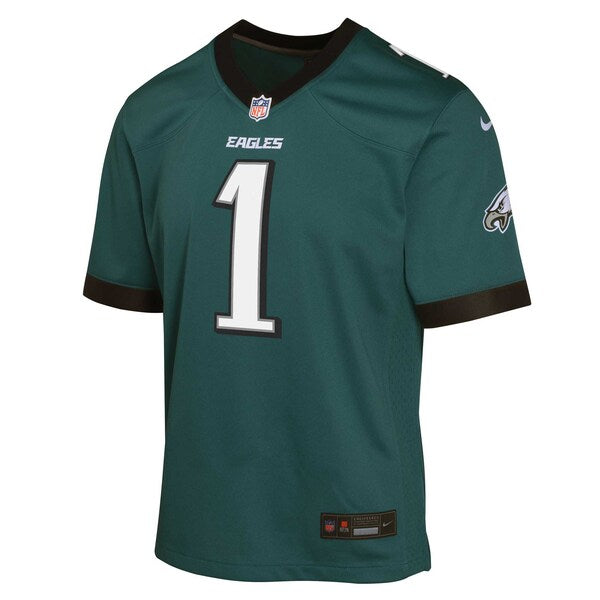Jalen Hurts Philadelphia Eagles Nike Youth Game Jersey - Midnight Green - Image 3