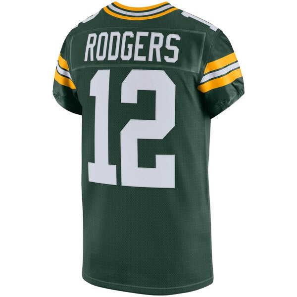 Aaron Rodgers Green Bay Packers Nike Vapor Elite Jersey - Green/White - Image 4