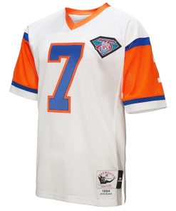 Alternative view of John Elway Denver Broncos 1994  Authentic Throwback Retired Player Jersey - White