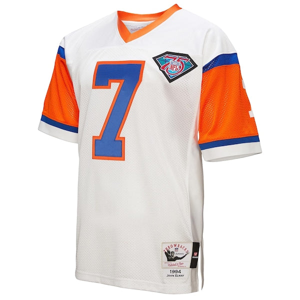 John Elway Denver Broncos 1994 Authentic Throwback Retired Player Jersey - White - Image 2