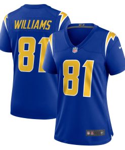 Alternative view of Mike Williams Los Angeles Chargers Nike Women's Game Jersey - Powder Blue/Navy/Royal