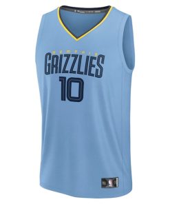 Alternative view of Luke Kennard Memphis Grizzlies  Fast Break Replica Player Jersey - Statement Edition - Light Blue